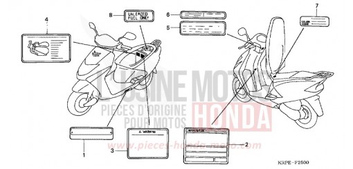 CAUTION LABEL SCV1003 de 2003